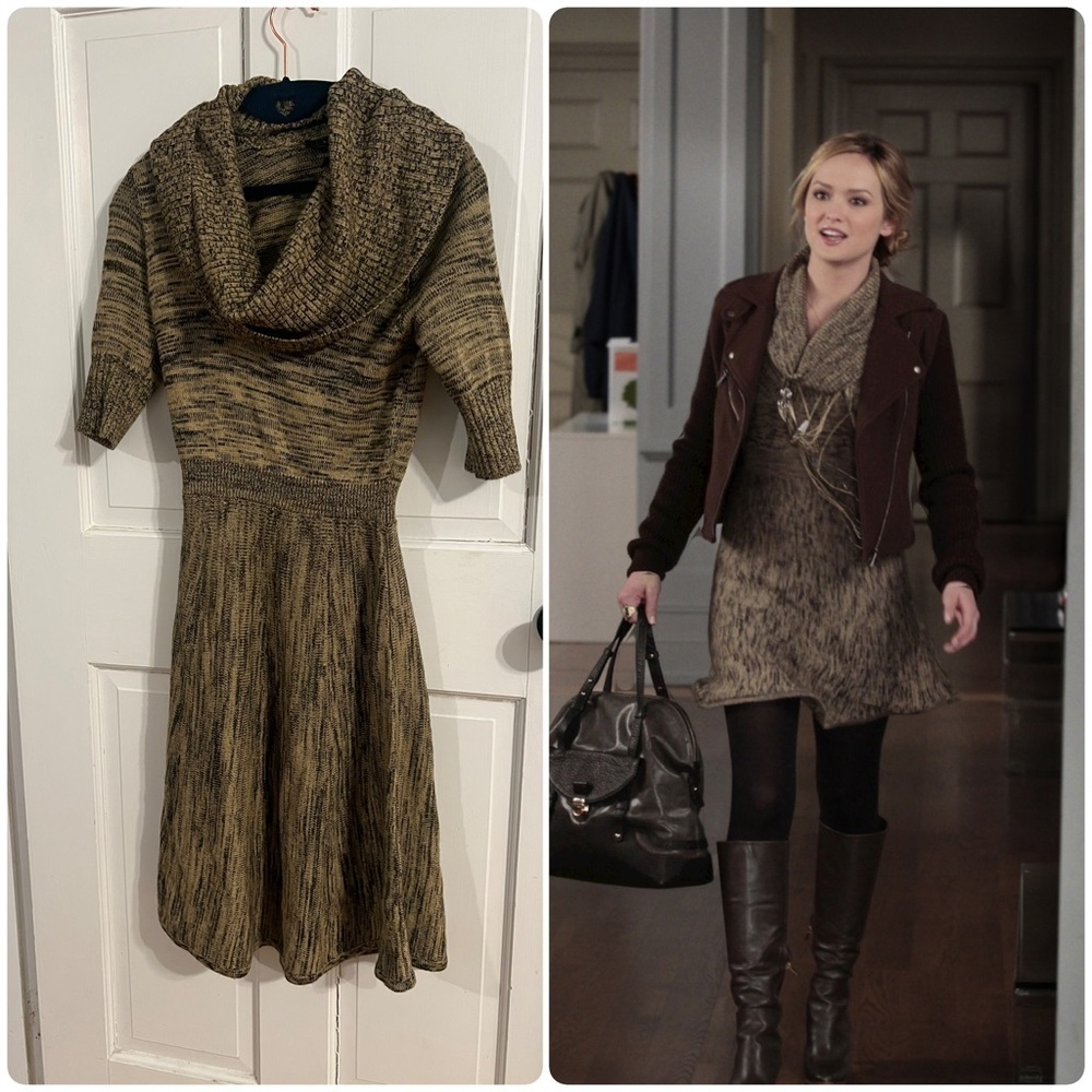 BCBGmaxariza sweater dress ASO Ivy Dickens on Gossip Girl